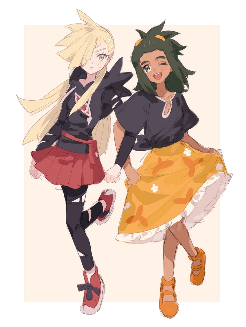 gladion and hau (pokemon and 1 more) drawn by fua1heyvot4ifsr