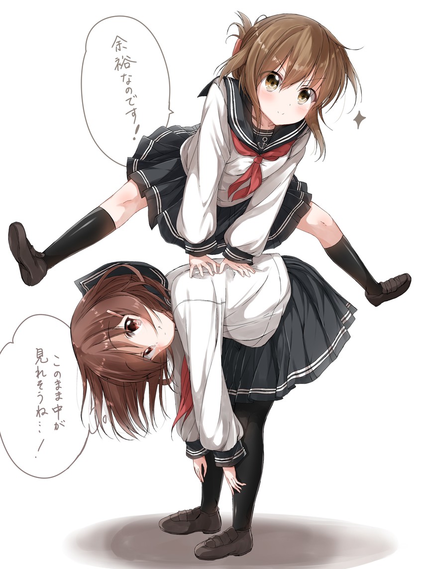 inazuma and ikazuchi (kantai collection) drawn by pentagon_(railgun_ky1206)