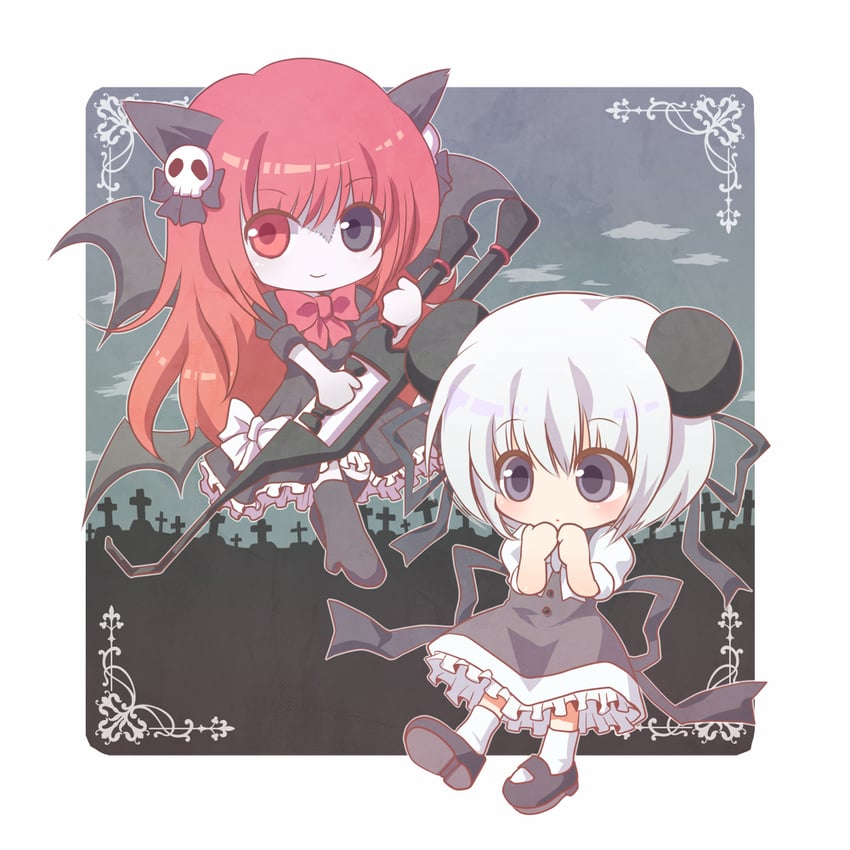 warawau nyamunyamu and nyanyamo daowa (towelket wo mou ichido and 1 more) drawn by nibii_(panda)