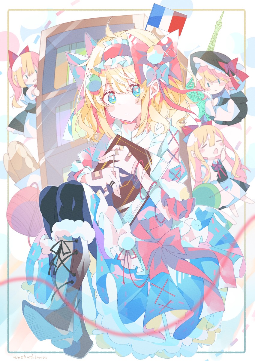 alice margatroid and shanghai doll (touhou) drawn by umemaro_(siona0908)