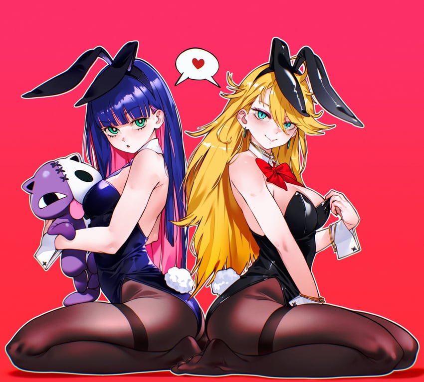 stocking and panty (panty & stocking with garterbelt) drawn by cesar_art456