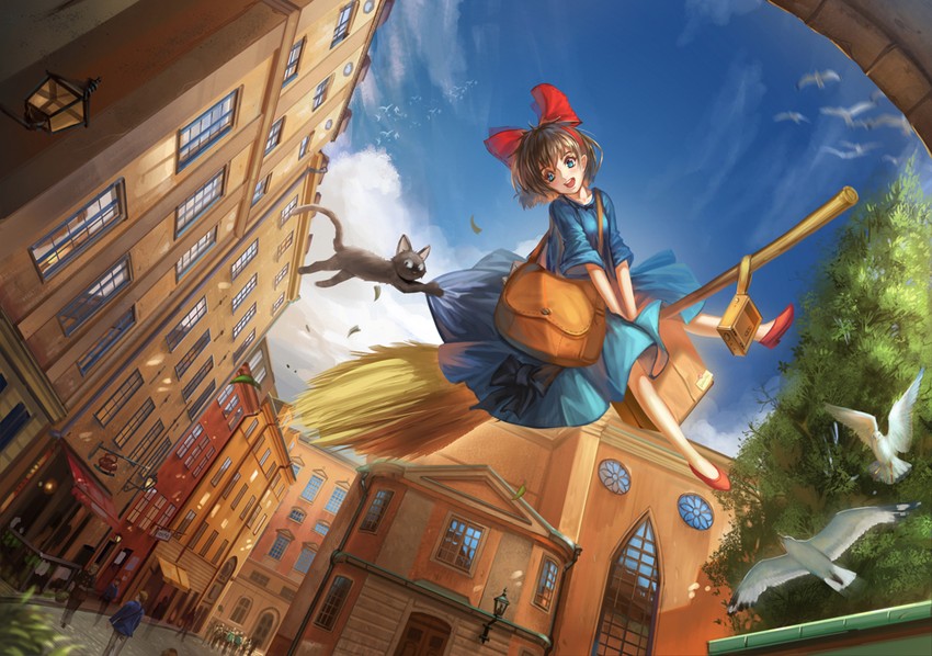 kiki and jiji (majo no takkyuubin) drawn by saber_01