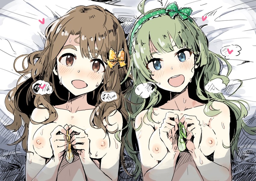 shimabara elena and miyao miya (idolmaster and 1 more) drawn by kusugi_tai