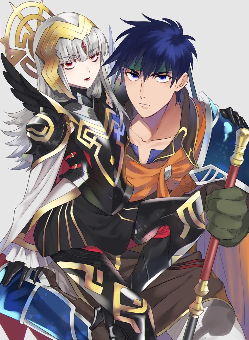 veronica and ike (fire emblem and 2 more) drawn by hutuuno_tsubo