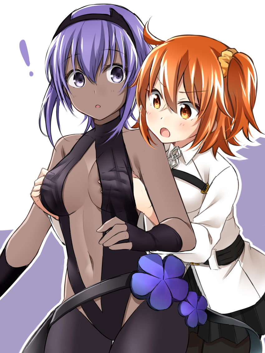 fujimaru ritsuka and hassan of serenity (fate and 3 more) drawn by komo_wan110