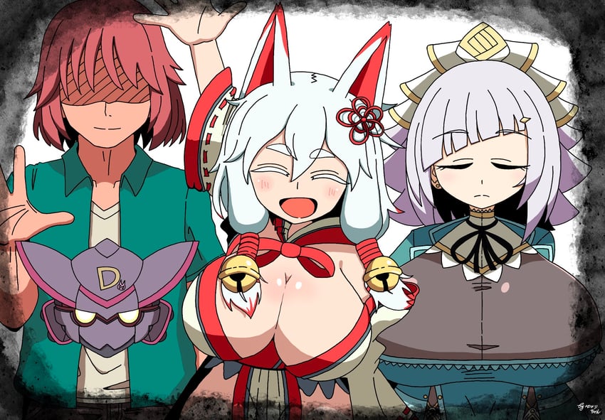 nazuna hakutou, prim, manatank, and dire (sequel and 1 more) drawn by yukarityan555