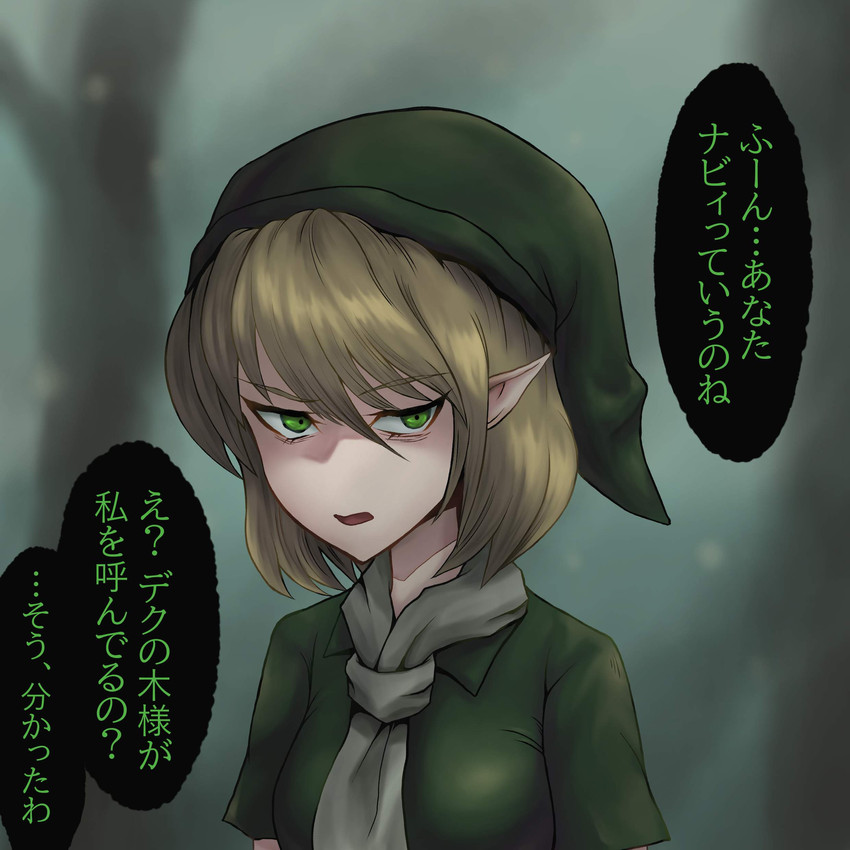 link and mizuhashi parsee (touhou and 2 more) drawn by nanajusou