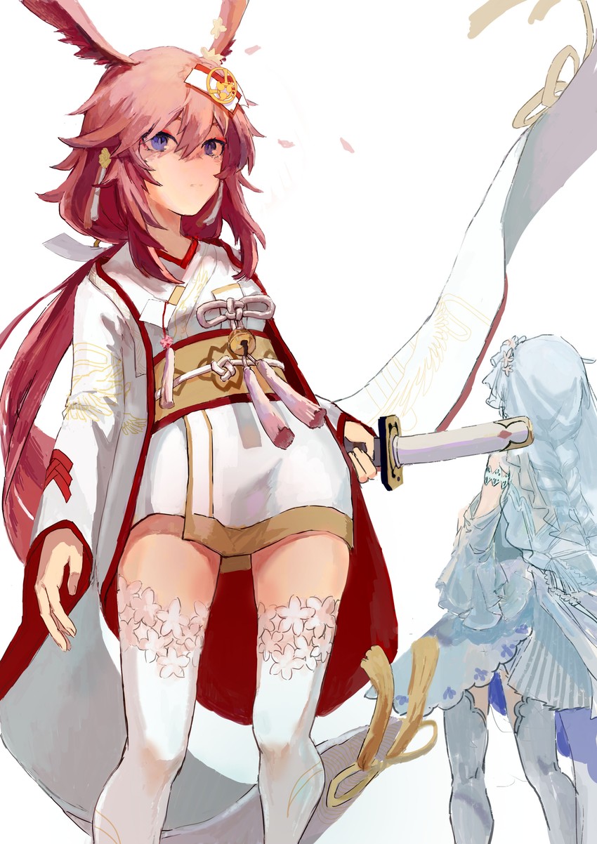 yae sakura and kallen kaslana (honkai and 1 more) drawn by wlmeat