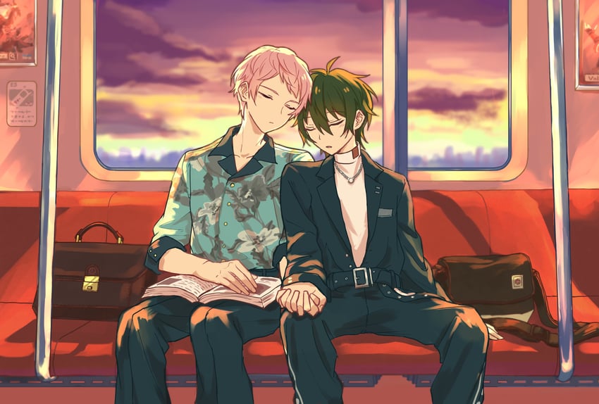 kagehira mika and itsuki shu (ensemble stars!) drawn by wednesday_108