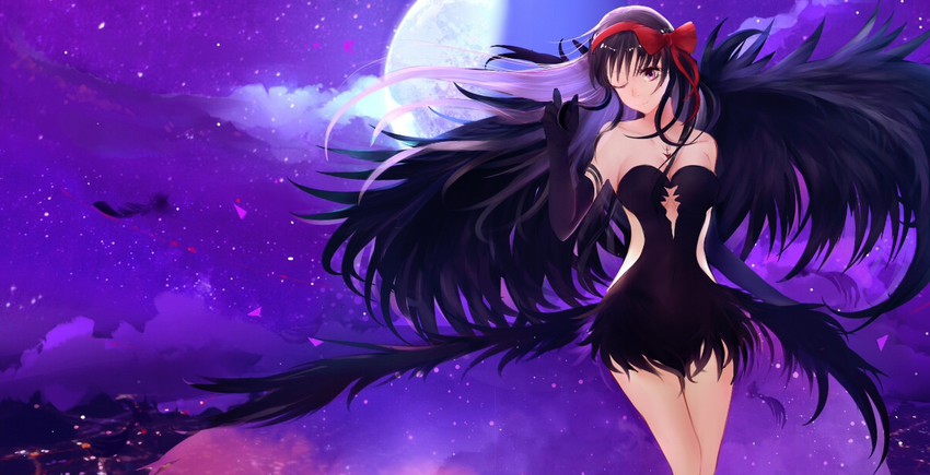 akemi homura and akuma homura (mahou shoujo madoka magica and 1 more) drawn by yuuko_(renhaowei2010)