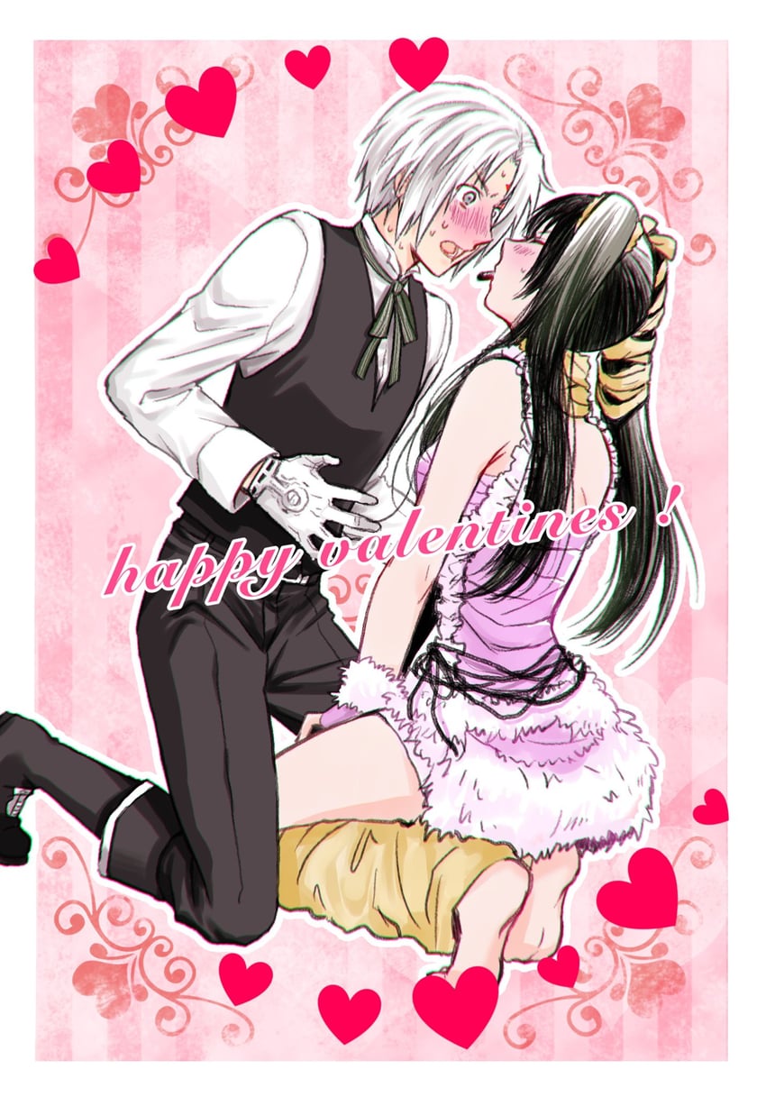 lenalee lee and allen walker (d.gray-man) drawn by asukawvm