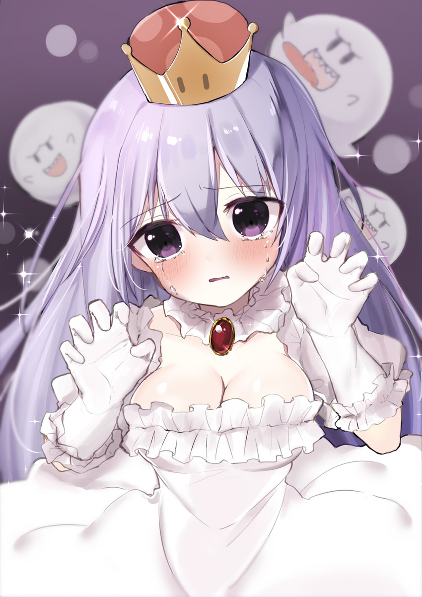 princess king boo and boo (mario and 2 more) drawn by tsuchihara_ai