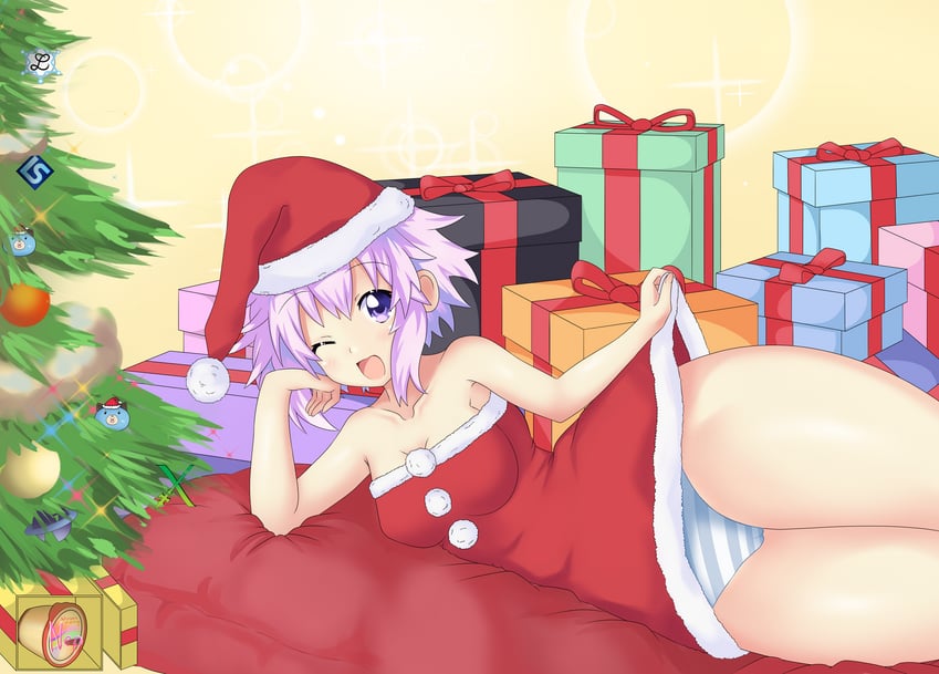 neptune and dogoo (neptune) drawn by dimension252525
