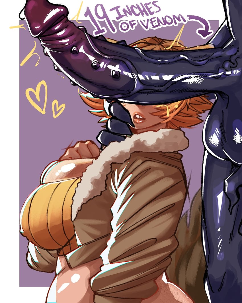 venom and squirrel girl (marvel and 2 more) drawn by hermitlustful