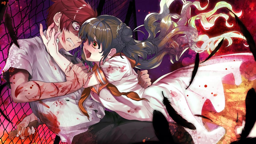 kimiyoshi natsumi and toudou akira (higurashi no naku koro ni and 1 more) drawn by kitou_en