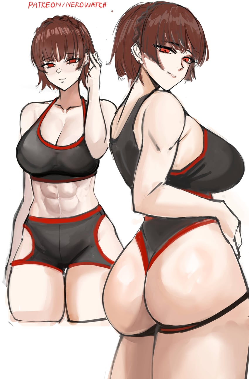 niijima makoto (persona and 1 more) drawn by nero_watch
