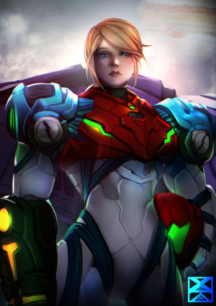 samus aran (metroid and 1 more) drawn by xuuikie_ashe