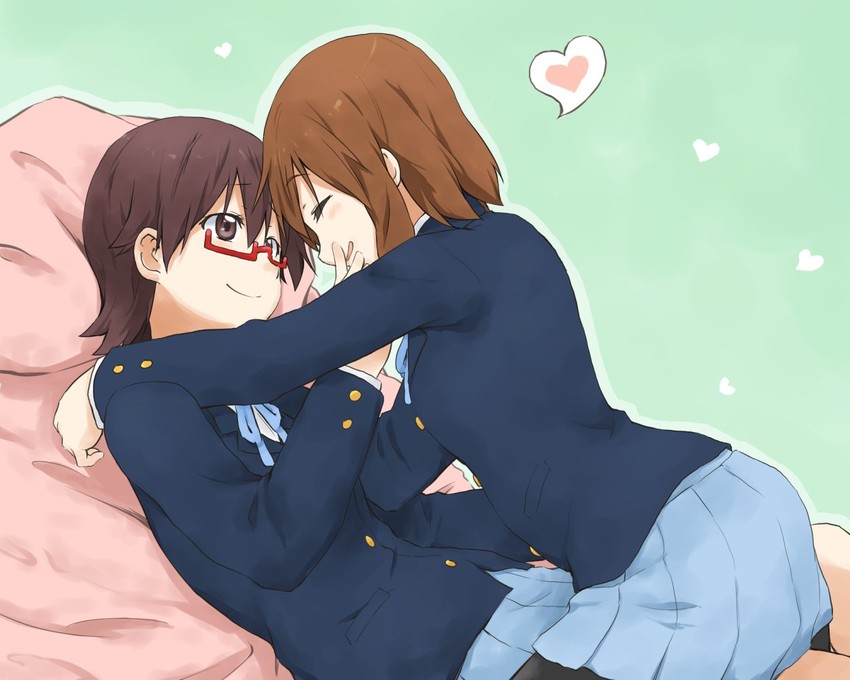 hirasawa yui and manabe nodoka (k-on!) drawn by kagiana