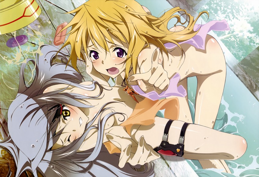 charlotte dunois and laura bodewig (infinite stratos and 1 more) drawn by mamezuka_takashi