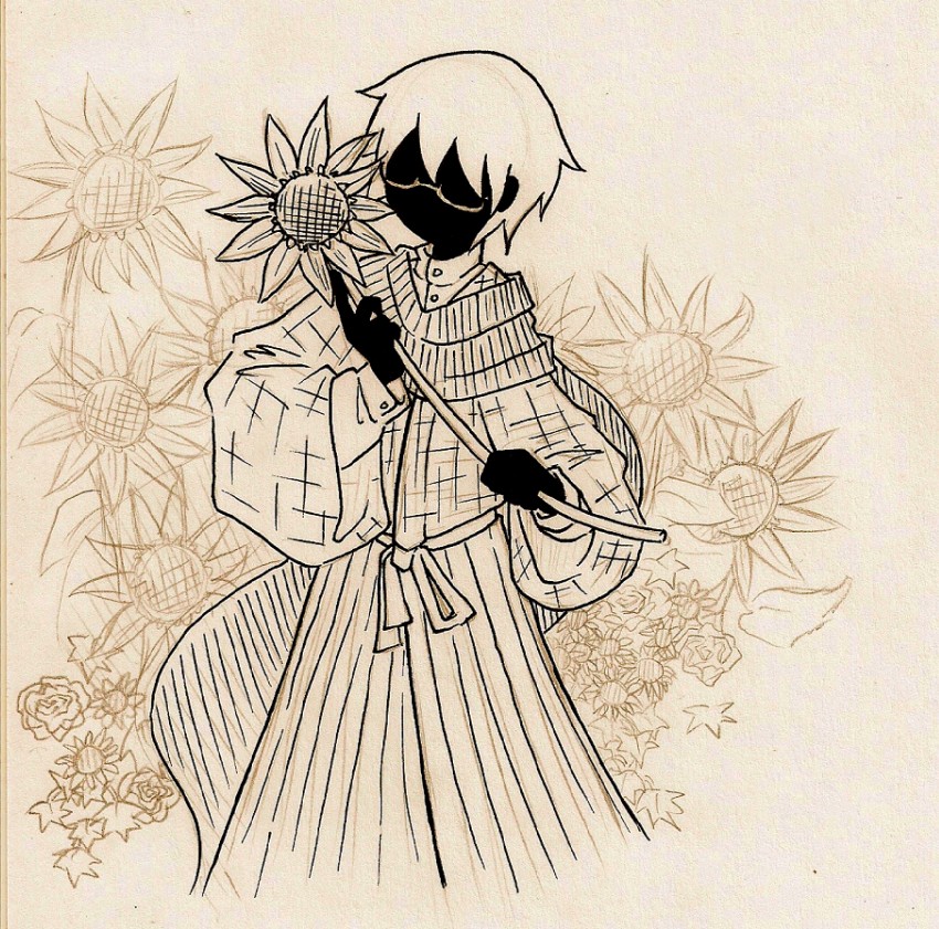 itoshiki nozomu (sayonara zetsubou sensei) drawn by orenji_iro