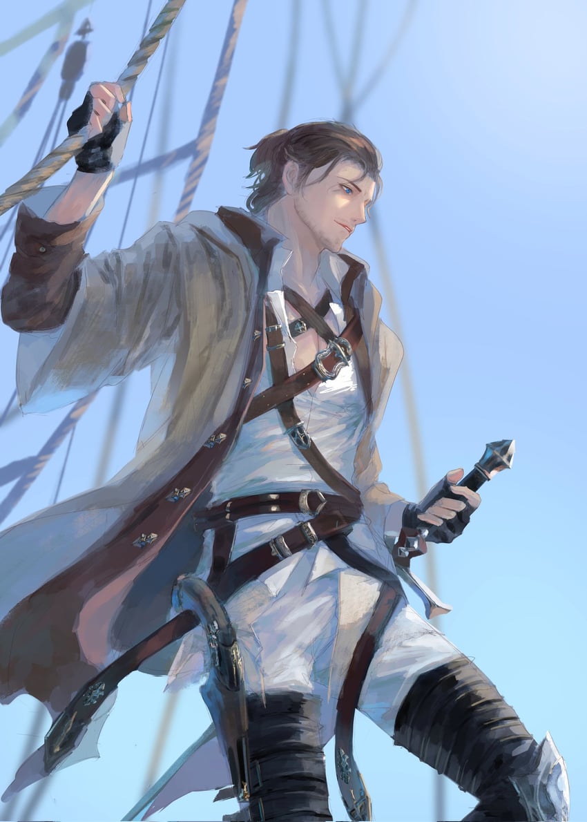 warrior of light and adventurer (final fantasy and 1 more) drawn by cho.s.h