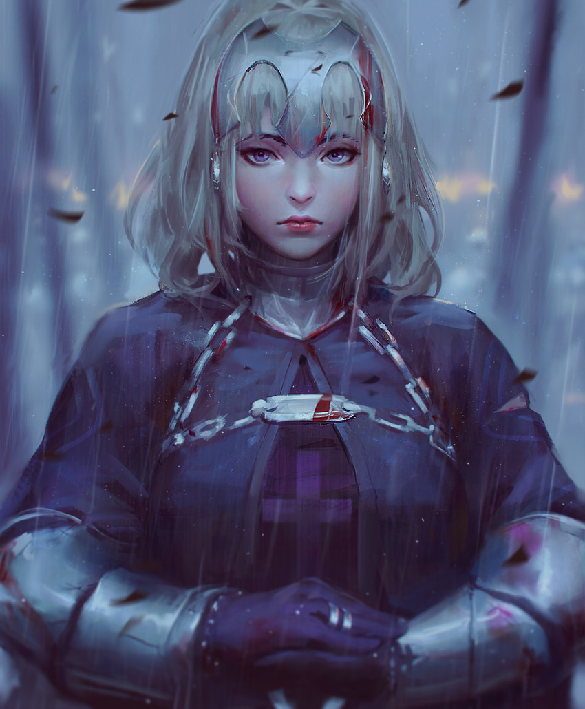 jeanne d'arc (fate and 1 more) drawn by guweiz