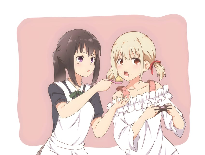 nishikigi chisato and inoue takina (lycoris recoil) drawn by hitorilily