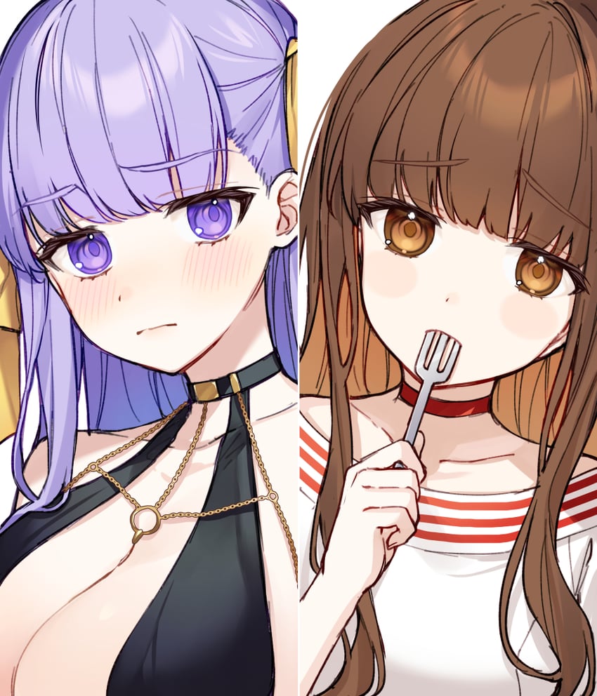 bb, kishinami hakuno, and bb dubai (fate and 1 more) drawn by karokuchitose