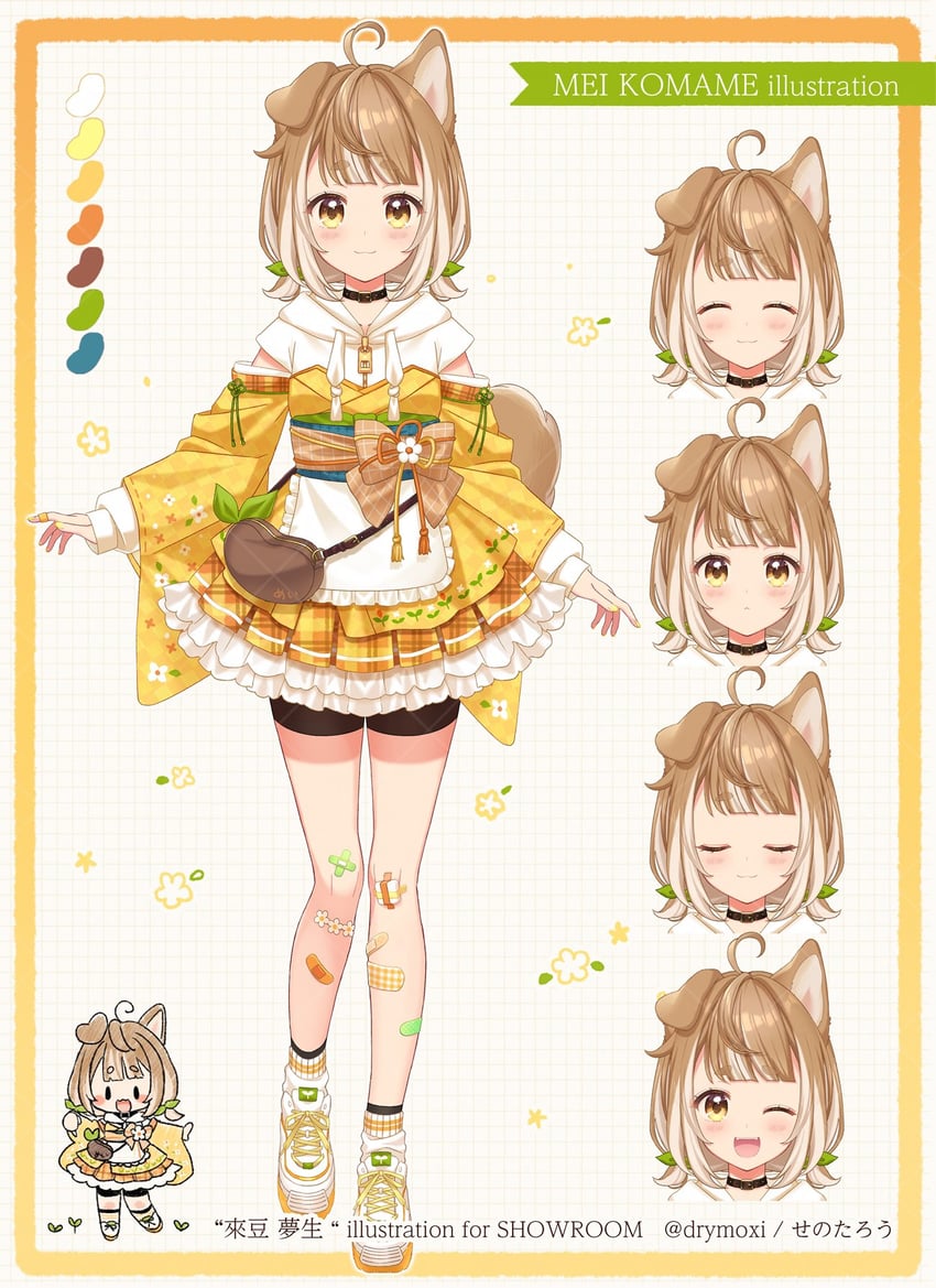 komame mei (indie virtual youtuber) drawn by senotarou