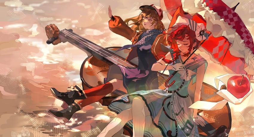regulus, apple, and barcarola (reverse:1999) drawn by yi_fen_ta