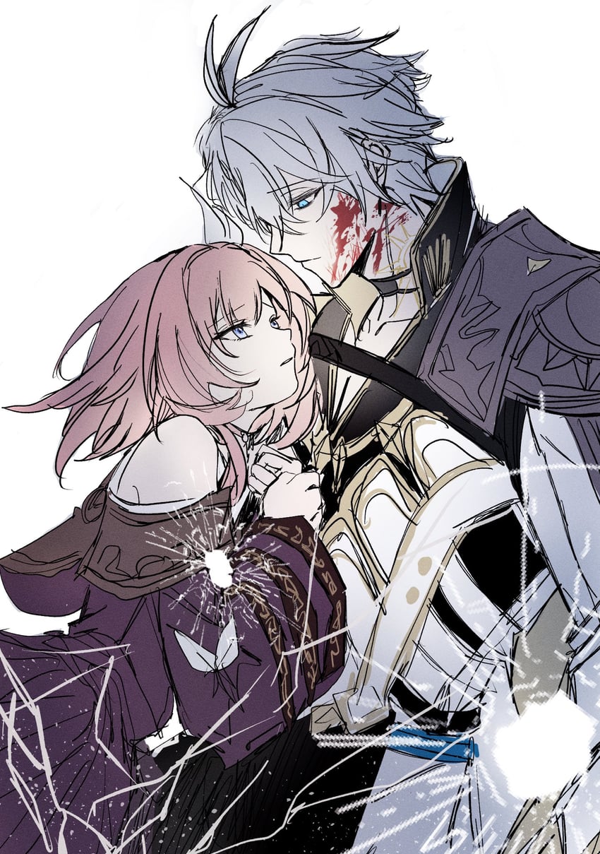 phainon and cyrene (honkai and 1 more) drawn by ilsijeongj2213