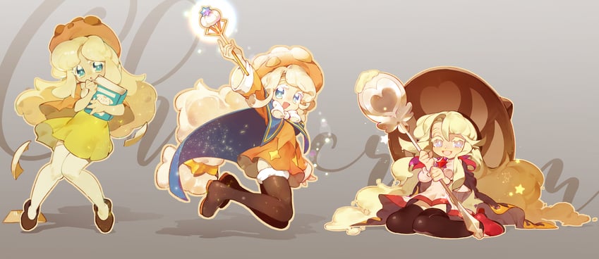 cream puff cookie (cookie run and 2 more) drawn by chou_ji_yun