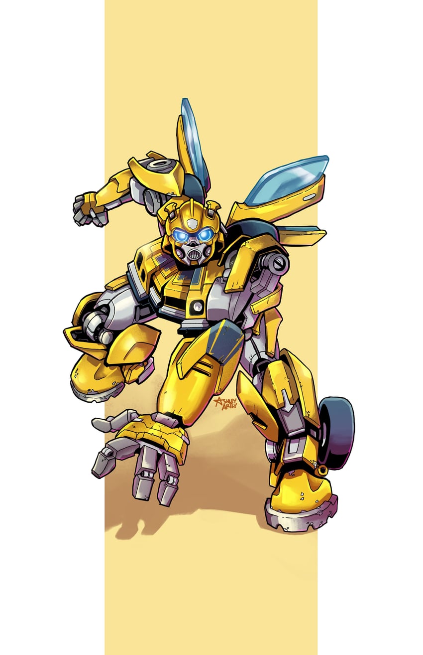 bumblebee (transformers and 1 more) drawn by ashley_artly