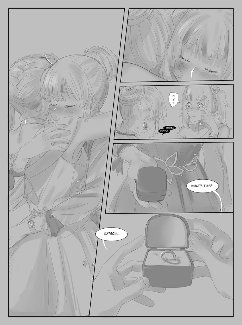 gawr gura and watson amelia (hololive and 1 more) drawn by gygerbeen_rtl06