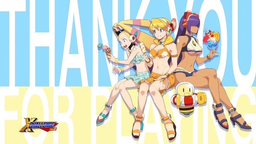 zero, alia, layer, and pallette (mega man and 1 more)