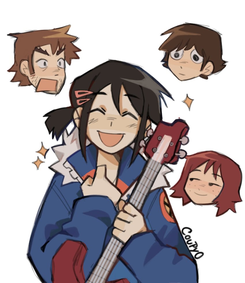 kim pine and knives chau (scott pilgrim and 1 more) drawn by coukyuu