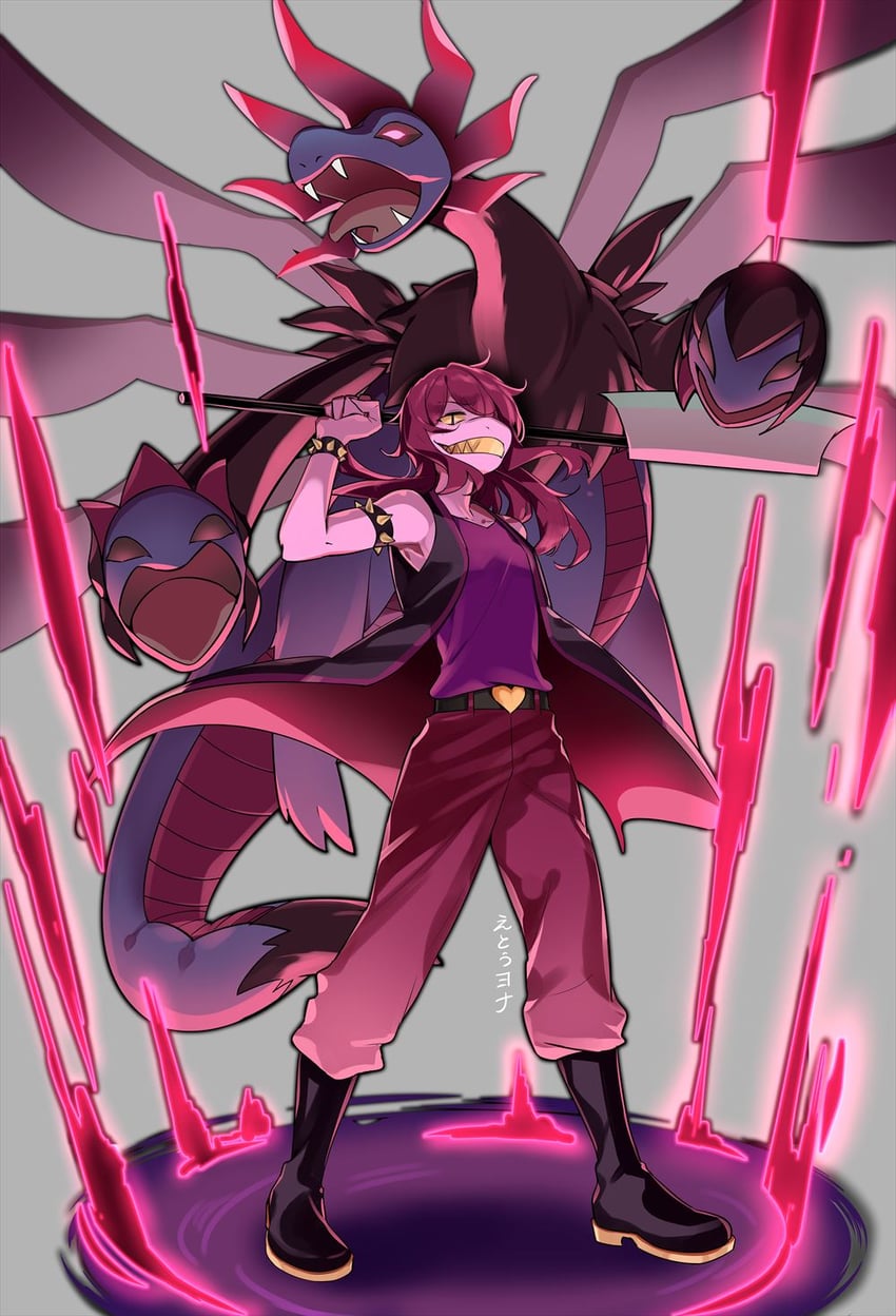 susie and hydreigon (pokemon and 1 more) drawn by hp_nokoketaetouyona
