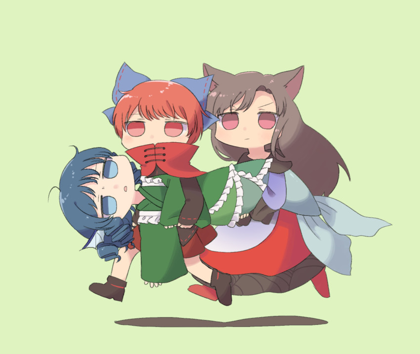 imaizumi kagerou, sekibanki, and wakasagihime (touhou) drawn by sasa_kichi