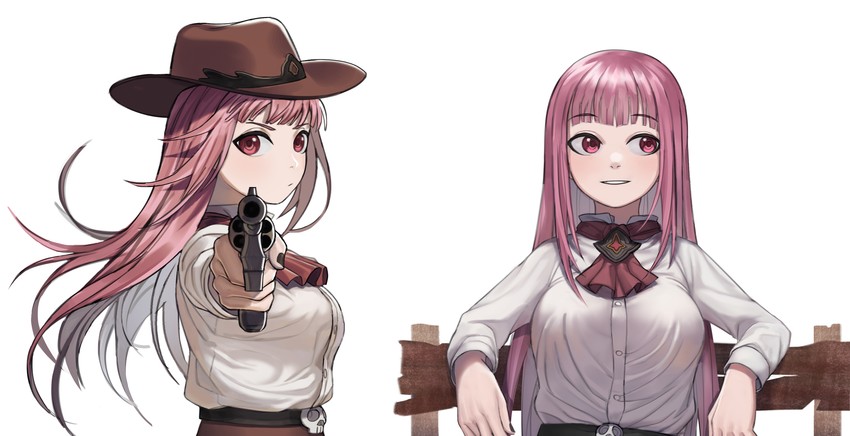mori calliope (hololive and 1 more) drawn by enoki_(lamuun)