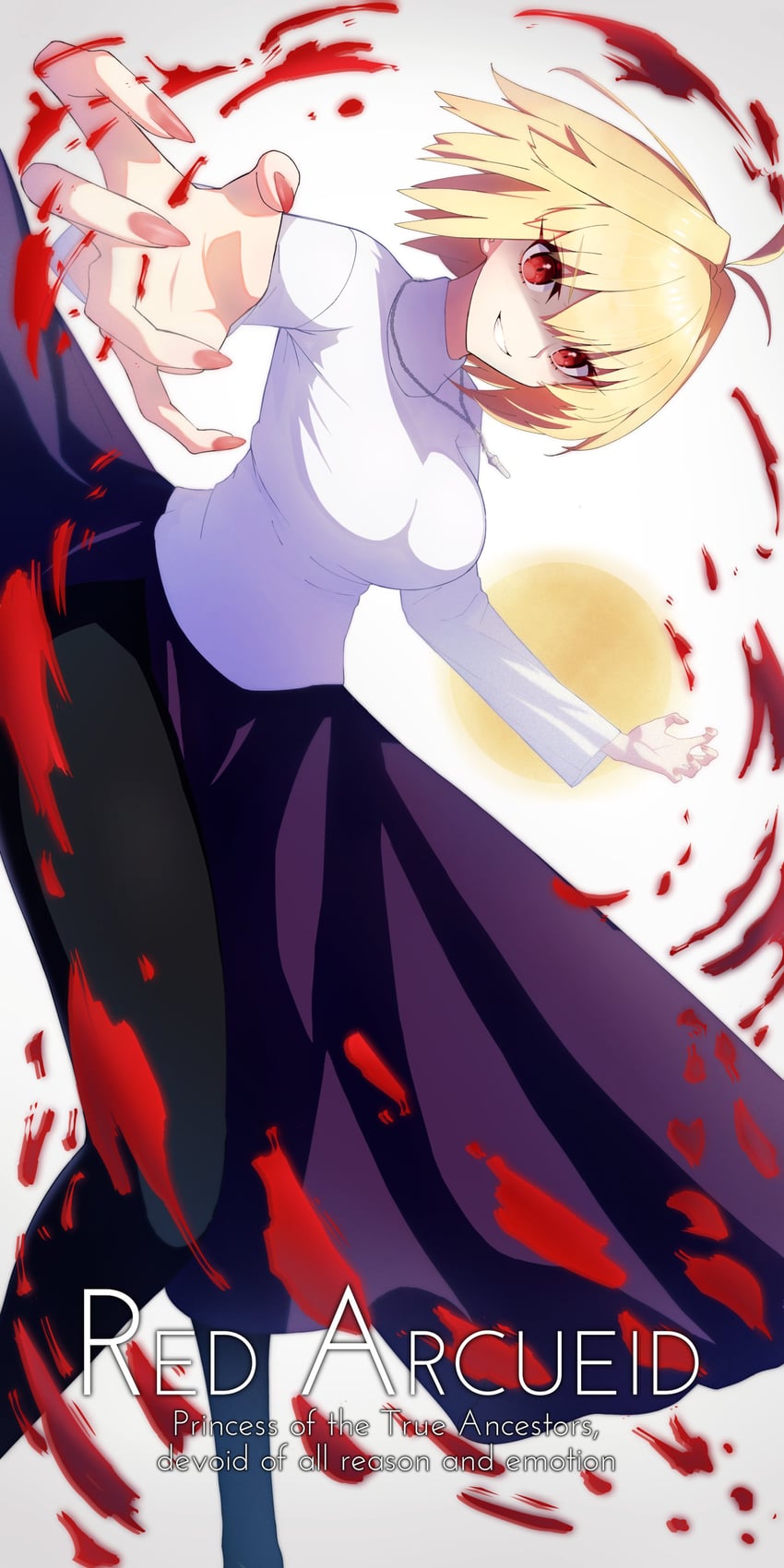 arcueid brunestud and red arcueid (tsukihime and 2 more) drawn by makolas97