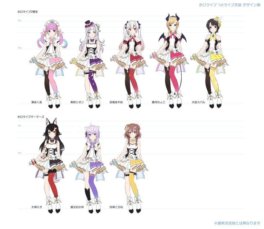 nekomata okayu, minato aqua, ookami mio, oozora subaru, inugami korone, and 3 more (hololive) drawn by amagai_tarou