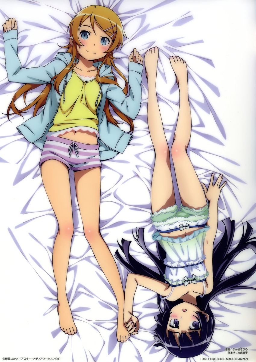 gokou ruri and kousaka kirino (ore no imouto ga konna ni kawaii wake ga nai) drawn by kanzaki_hiro