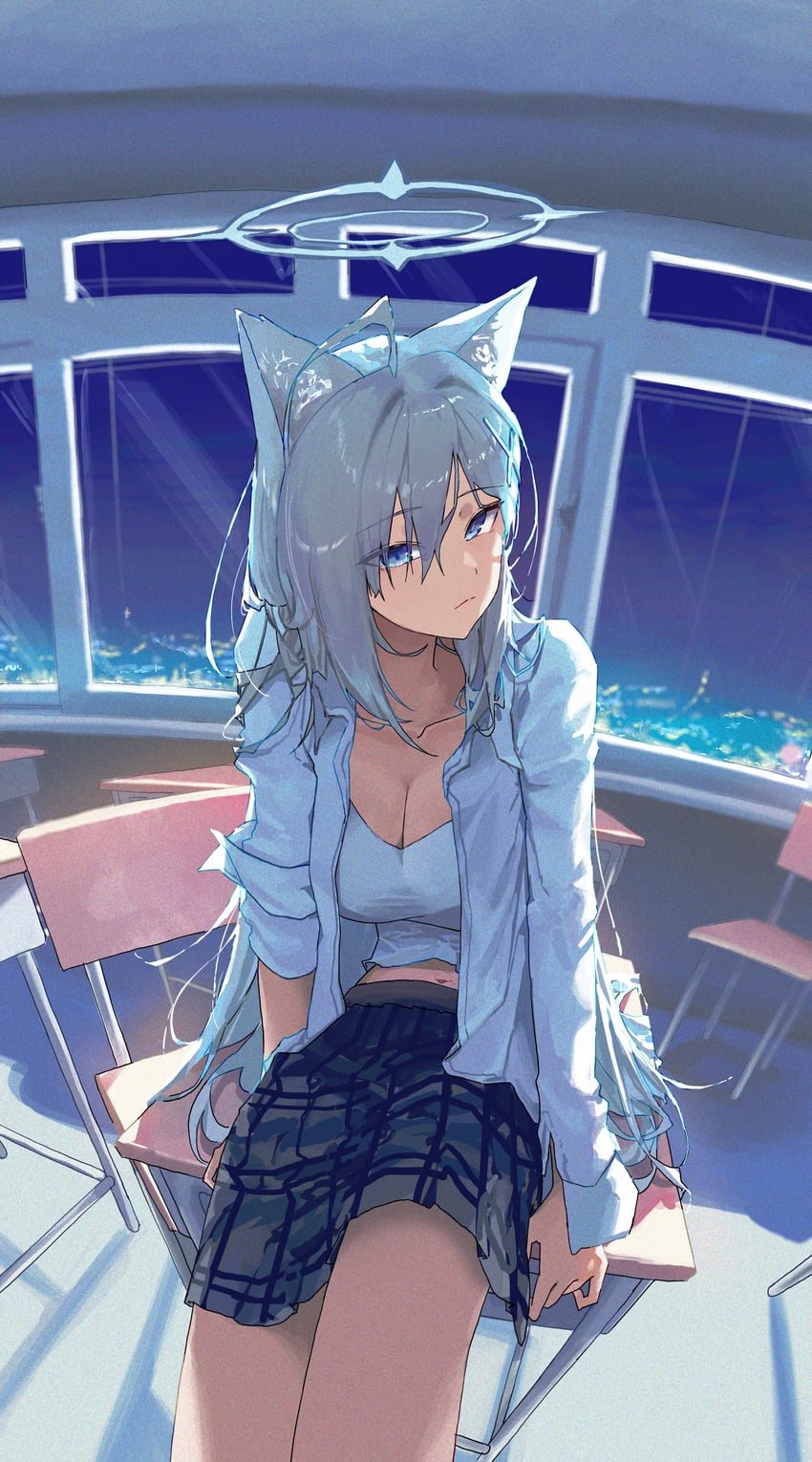 shiroko and shiroko terror (blue archive) drawn by hone_(hone_art)