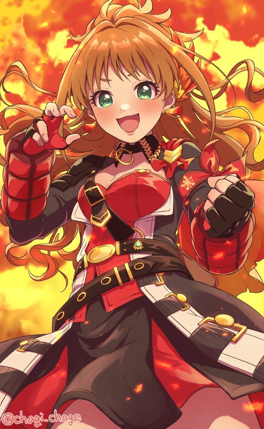 hino akane (idolmaster and 2 more) drawn by chagi_chage