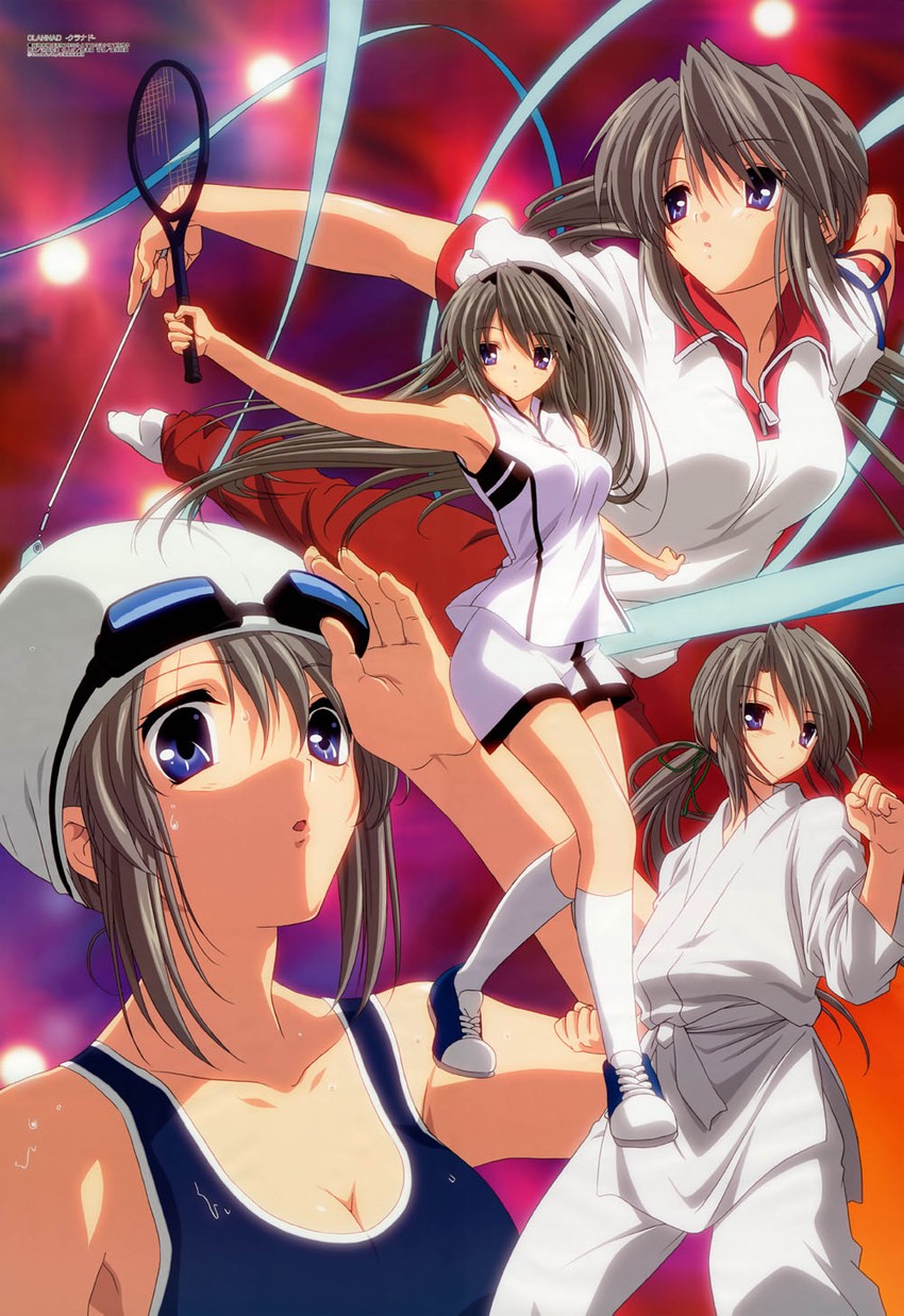 sakagami tomoyo (megami magazine and 1 more) drawn by ikeda_kazumi