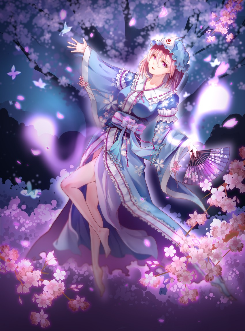 saigyouji yuyuko and saigyou ayakashi (touhou) drawn by youyou_(yuyu)