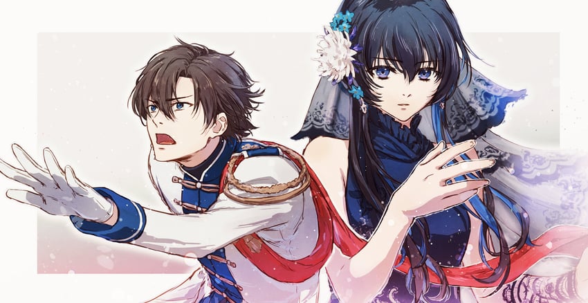 tinasha and oscar (unnamed memory) drawn by kuon_yuu