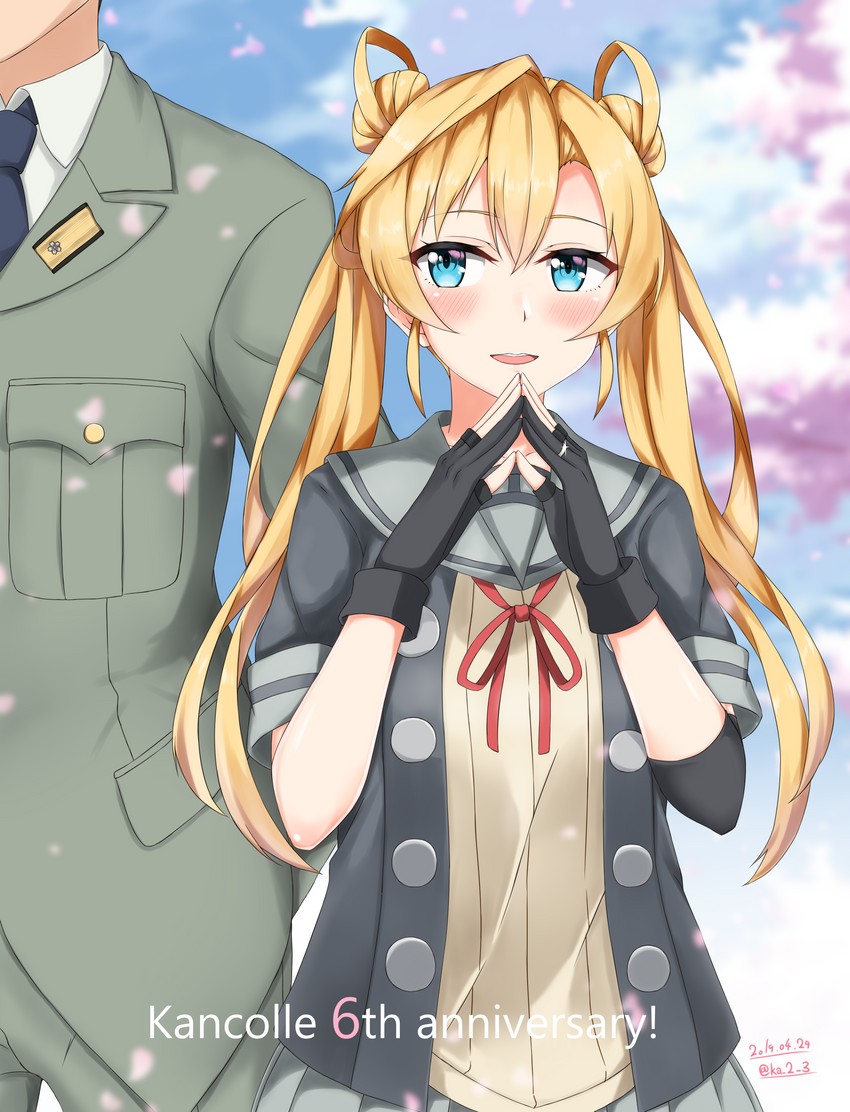 admiral, abukuma, and abukuma kai ni (kantai collection) drawn by ibuki_grunt