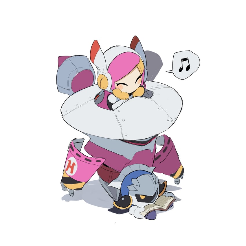 meta knight and susie (kirby and 1 more) drawn by nt_26