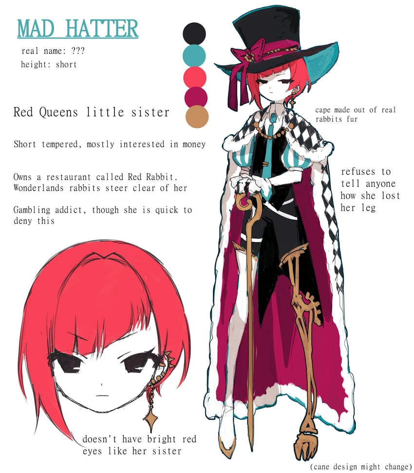 mad hatter (original and 1 more) drawn by nonsensemanna